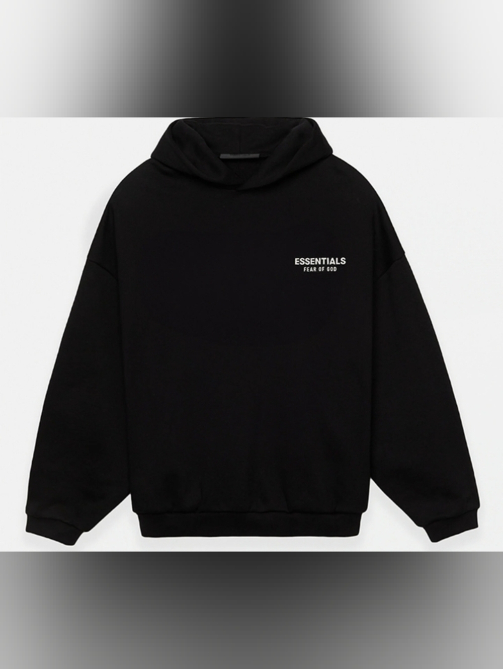 Fear of God Essentials Black Pullover Hoodie